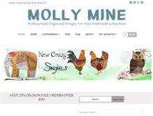 Tablet Screenshot of mollymine.com